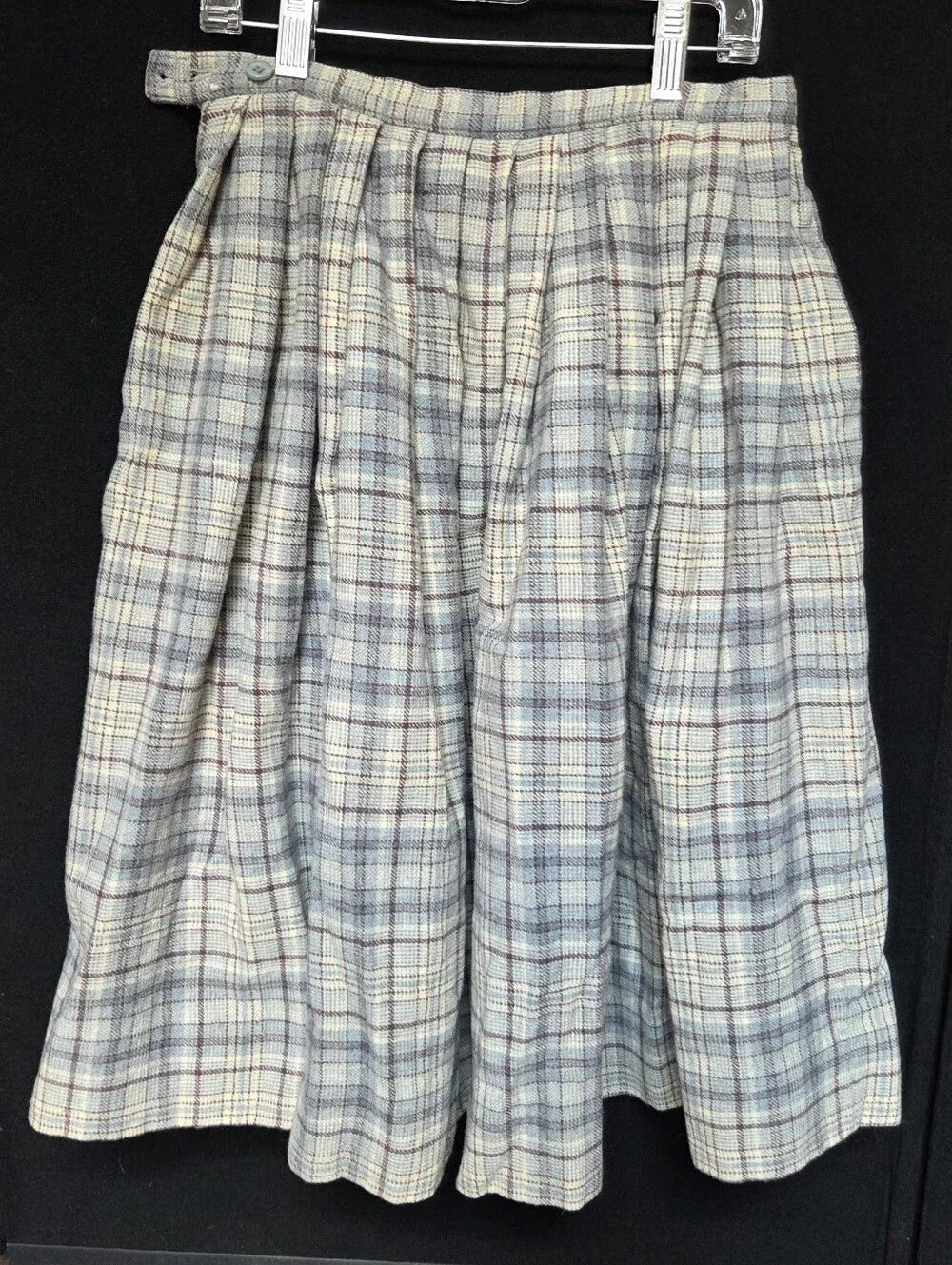 Vintage Pendleton Virgin Wool Plaid Skirt Size 10